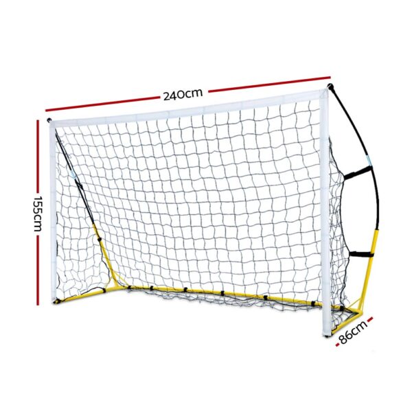 HomeDiscount-2.4m Football Soccer Net Portable Goal Net Rebounder Sports Training