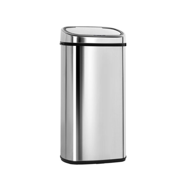 HomeDiscount-68L Motion Sensor Bin Rubbish Automatic Silver