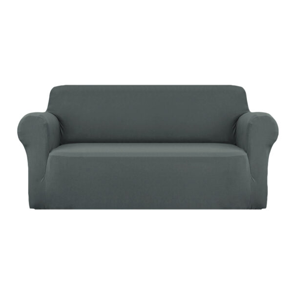 HomeDiscount-Sofa Cover Couch Covers 3 Seater Stretch Grey