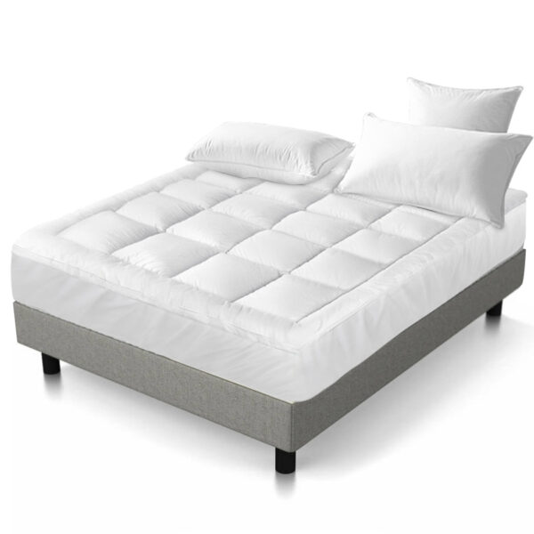 HomeDiscount-Mattress Topper Pillowtop Bamboo King Single