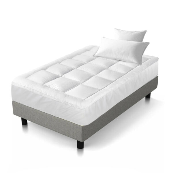 HomeDiscount-Mattress Topper Pillowtop Bamboo Single