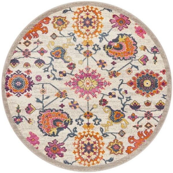 HomeDiscount-Babylon 208 Multi Round by Rug Culture-240X240CM - ROUND