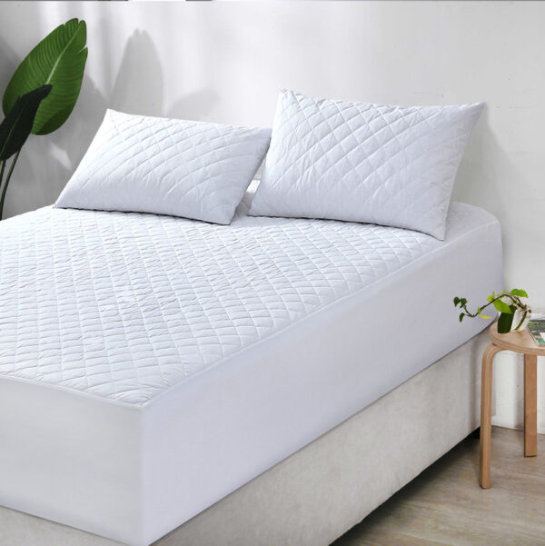 HomeDiscount-100% Cotton Quilted Fully Fitted 50cm Deep Double Size Waterproof Mattress Prot