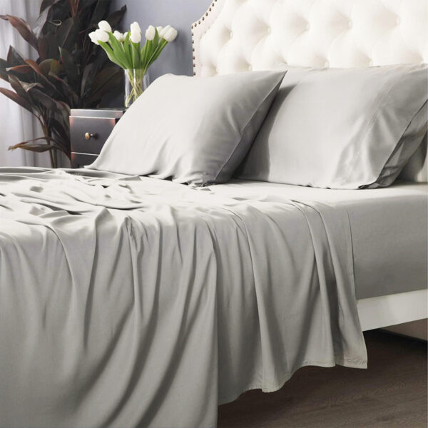 HomeDiscount-Bamboo Cotton 500 TC Dove Sheet Set by Park Avenue Long Single