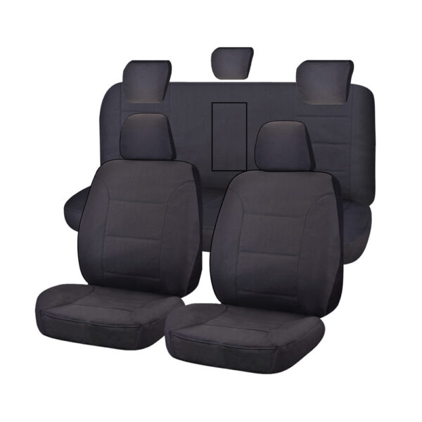 HomeDiscount-Seat Covers for ISUZU D-MAX 06/2012 - ON DUAL CAB CHASSIS UTILITY FR CHARCOAL AL