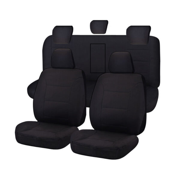 HomeDiscount-Seat Covers for ISUZU D-MAX 06/2012 - 06/2020 DUAL CAB CHASSIS UTILITY FR BLACK