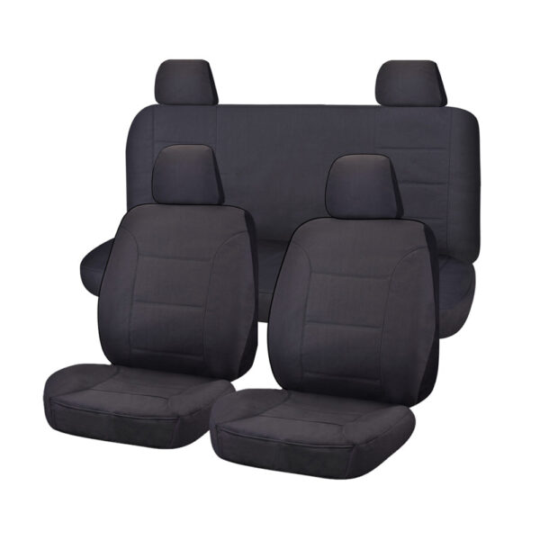 HomeDiscount-Challenger Canvas Seat Covers - For Nissan Frontier D23 Series 1-3 NP300 Dual Ca