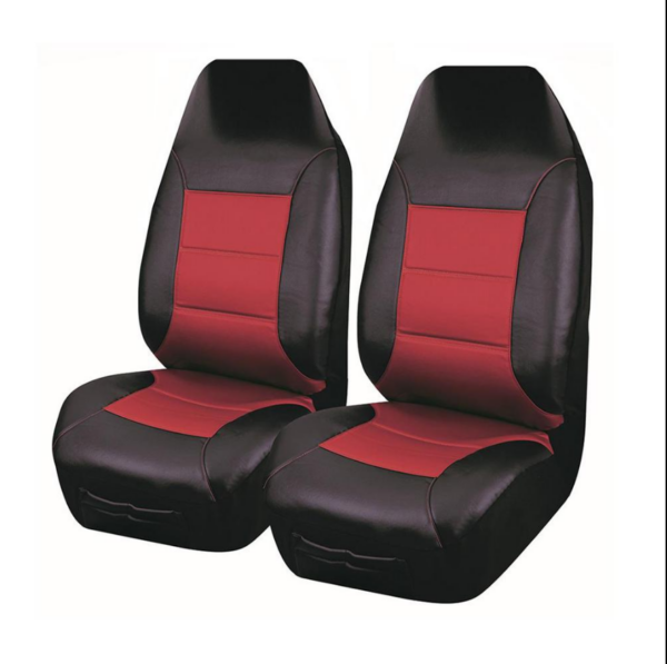 HomeDiscount-UNIVERSAL FRONT SEAT COVERS  SIZE 60/25 RED EL TORO SERIES II