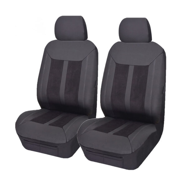 HomeDiscount-UNIVERSAL FRONT SEAT COVERS  SIZE 30/35 BLACK FURY