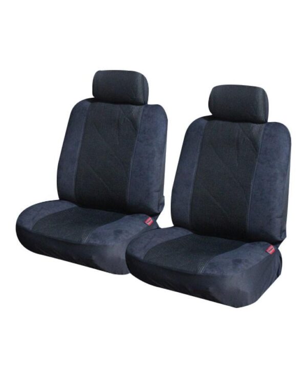 HomeDiscount-Prestige Suede Rear Seat Covers - Universal Size 06/08H Black