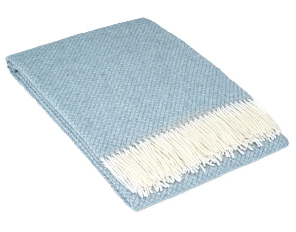 HomeDiscount-Chiswick Throw - Merino Wool/Cashmere - Blue