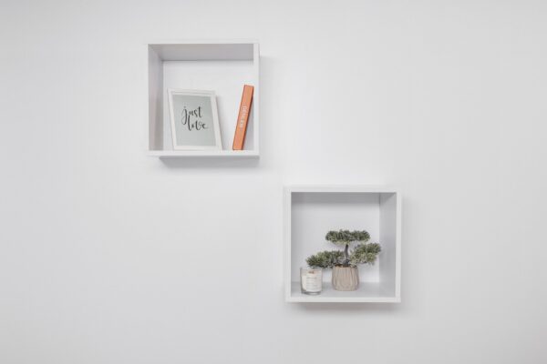 HomeDiscount-BERGEN CUBE TWIN PACK (WHITE)