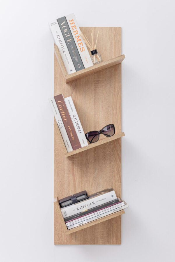 HomeDiscount-LONDON DISPLAY SHELF - NATURAL OAK