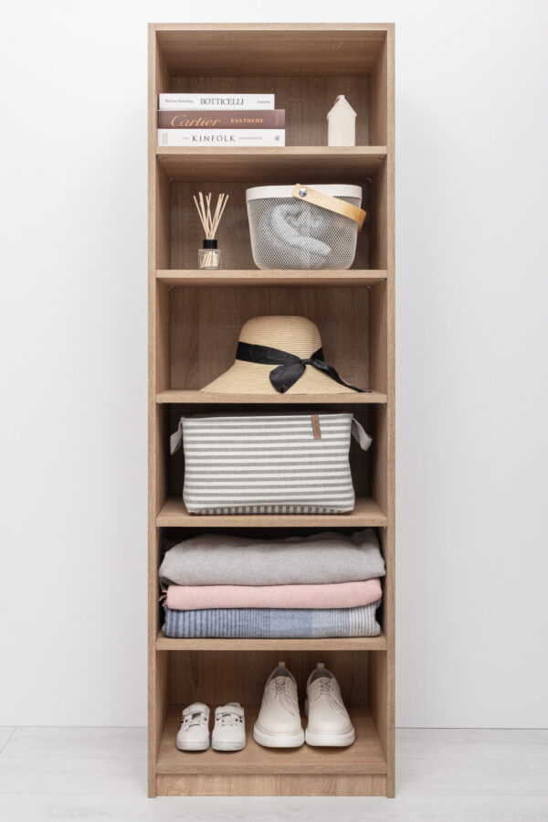 HomeDiscount-GENEVA SIX SHELF BUILD IN WARDROBE - NATURAL OAK