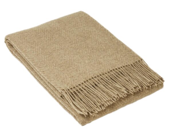 HomeDiscount-Hampton Throw - Merino Wool Blend - Camel