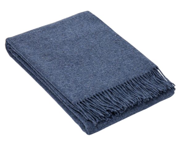 HomeDiscount-Oxford Throw - Merino Wool Blend - Navy