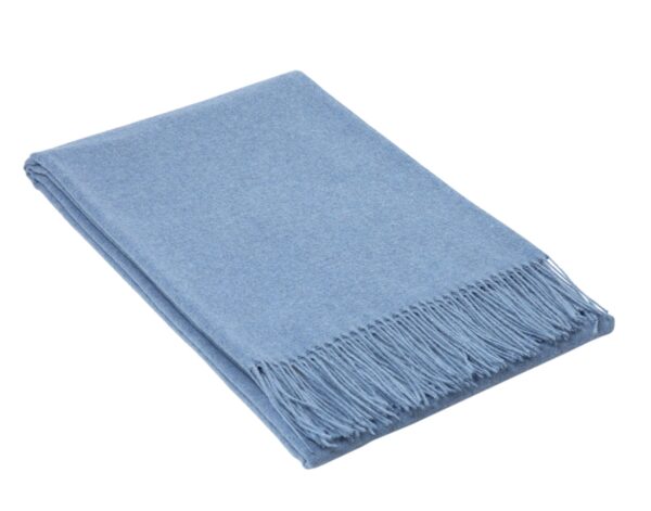 HomeDiscount-Paddington Throw - Fine Wool Blend - Blue