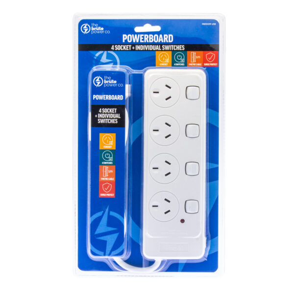 HomeDiscount-. - 4 Socket + Individual Switches