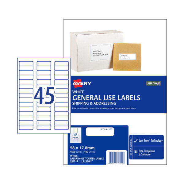 HomeDiscount-Gen Label L7516GU 45Up Pack of 100