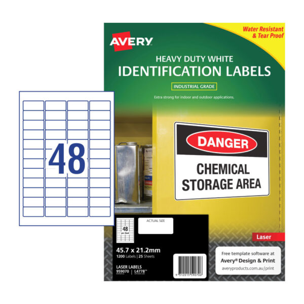 HomeDiscount-Laser Label HD L4778 48Up Pack of 25