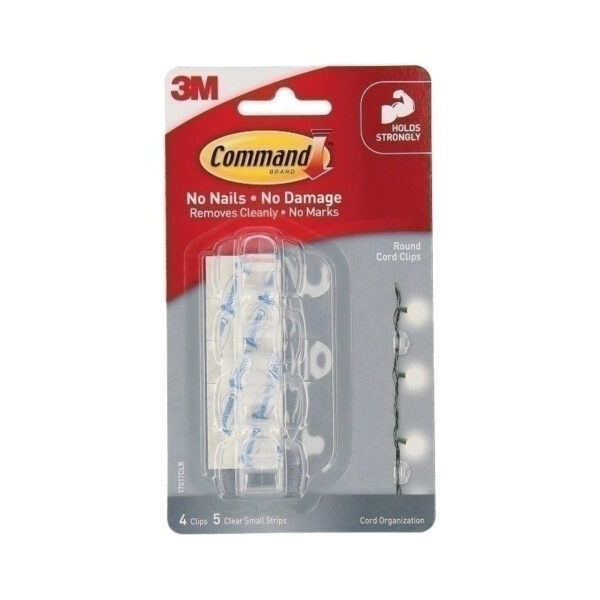 HomeDiscount-COMMAND Cord Clip 17017CLR Pk4 Bx6