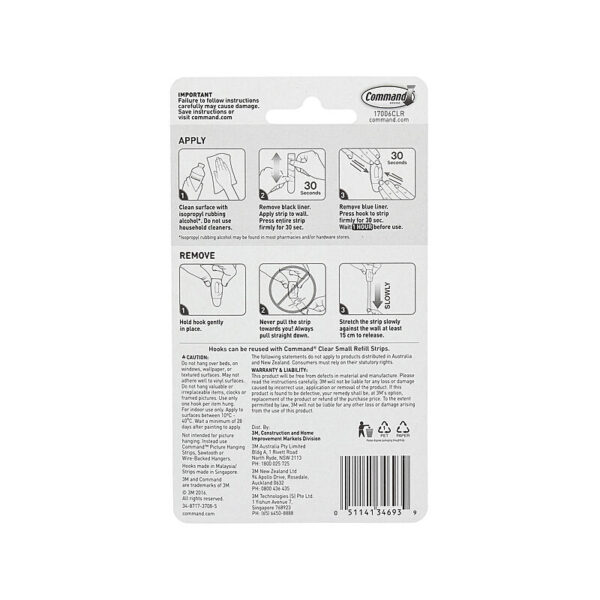 HomeDiscount-COMMAND Hook17006CLR Mini Pack of 6 Box of 6