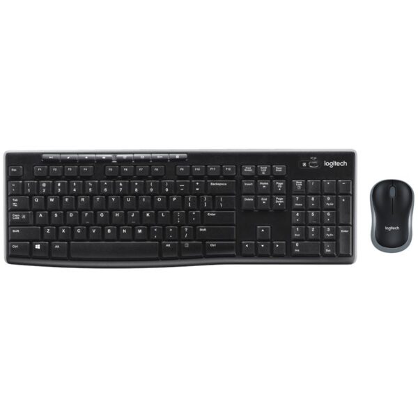 HomeDiscount-MK270R Wireless Keyboard and Mouse Combo 2.4GHz Wireless Compact Long Battery L