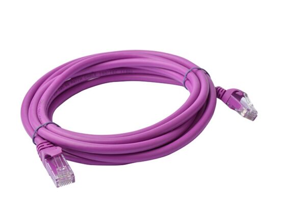 HomeDiscount-Cat6a UTP Ethernet Cable  Snagless Purple