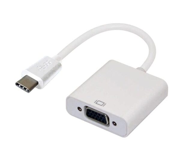 HomeDiscount-Thunderbolt USB 3.1 Type C USB-C to VGA Adapter Converter Male to Female for Ap