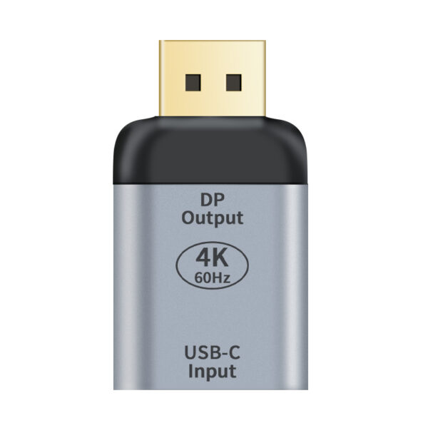 HomeDiscount-USB-C to DP DisplayPort Female to Male Adapter support 4K@60Hz Aluminum shell G