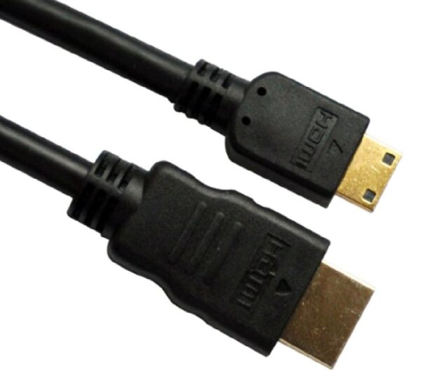 HomeDiscount-HDMI to Mini HDMI Cable 2m - 1.4v 19 pins A Male to Mini C Male 30AWG OD6.0mm G