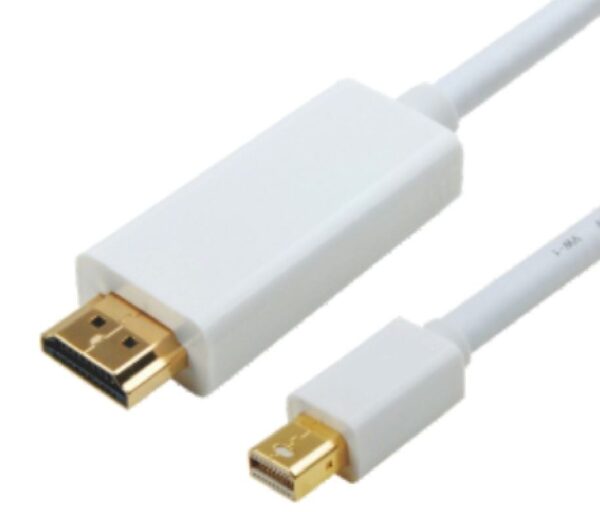 HomeDiscount-Mini DisplayPort DP to HDMI Cable 1m - 20 pins Male to 19 pins Male Gold plated