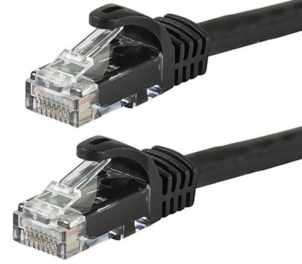 HomeDiscount-CAT6 Cable 0.25m/25cm - Black Color Premium RJ45 Ethernet Network LAN UTP Patch