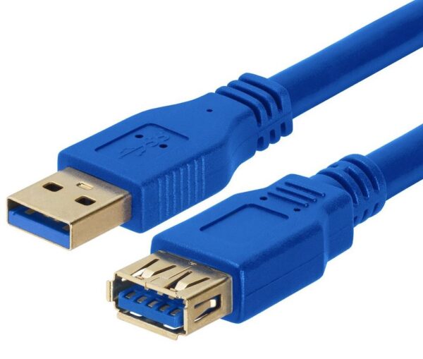 HomeDiscount-USB 3.0 Extension Cable 1m - Type A Male to Type A Female Blue Colour