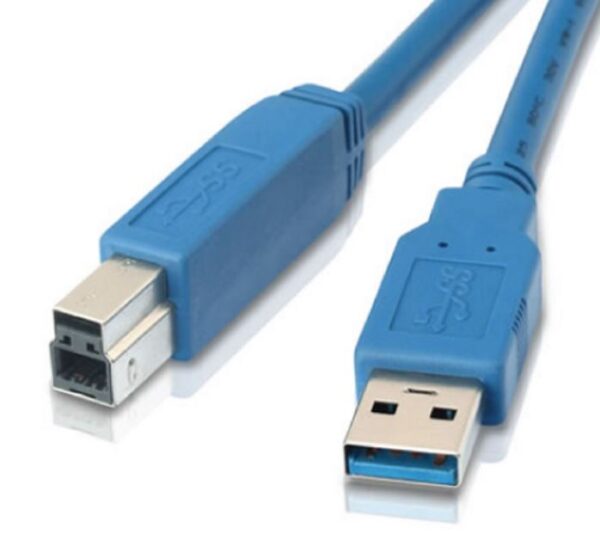 HomeDiscount-USB 3.0 Printer Cable 1m - AM-BM Type A to B Male to Male Blue Colour for Exter