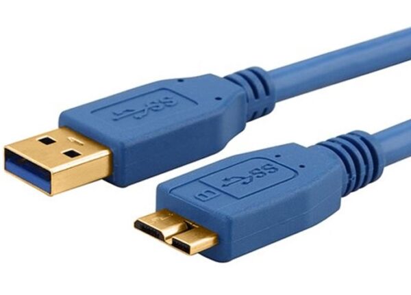 HomeDiscount-USB 3.0 Cable  - Type A Male to Micro B Blue Colour