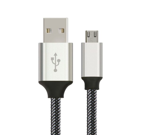 HomeDiscount-1m Micro USB Data Sync Charger Cable Cord Silver White Color for   Motorola Nok