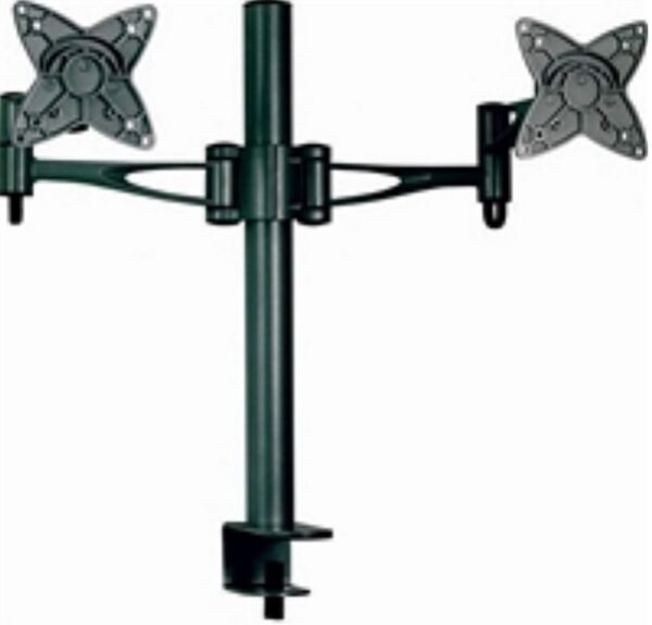 HomeDiscount-Dual Monitor Arm Desk Mount Stand 36cm for 2 LCD Displays 21.5' 22' 23.6' 24' 2