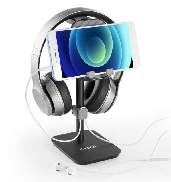 HomeDiscount-Stage S3 2-in-1 Headphone and Tiltable Phone Holder Stand