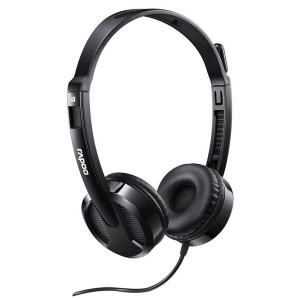 HomeDiscount-H100 Wired Stereo Headsets - HD Voice Rotary Microphone Volume Adjustment 3.5mm