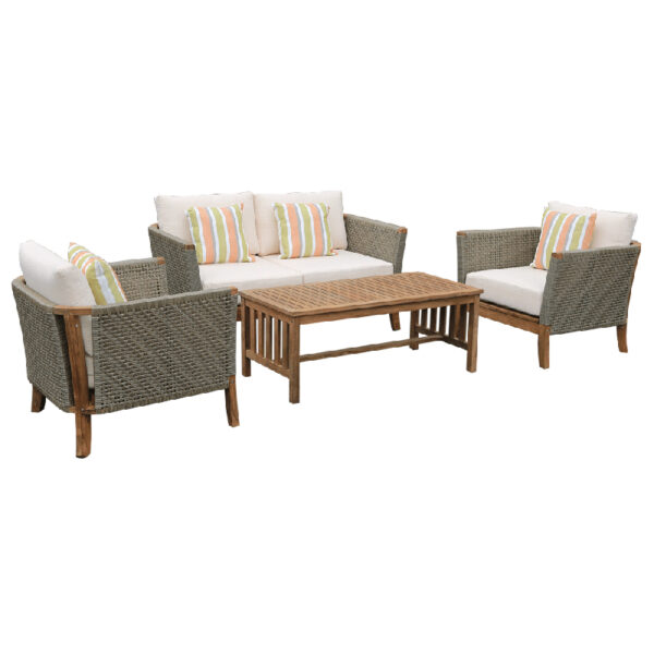 HomeDiscount-Classic lounge set 4 pcs