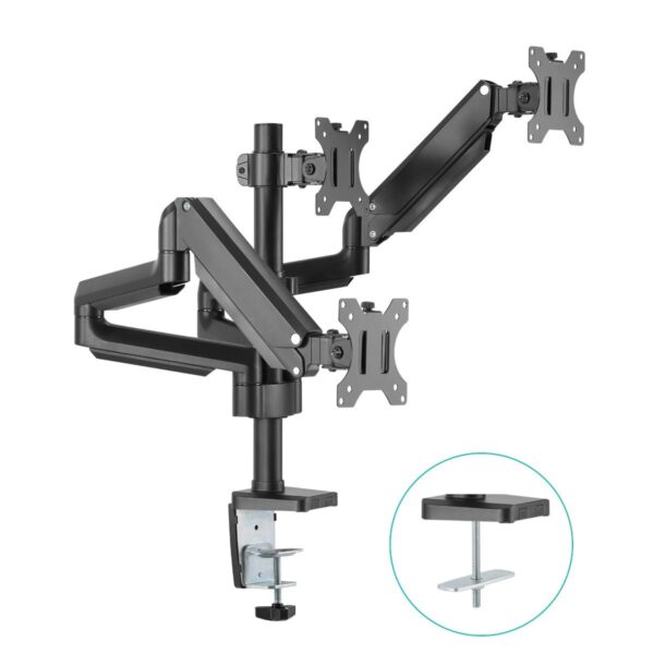 HomeDiscount-ErgoLife Triple Monitor Screen Gas Spring Monitor Arm