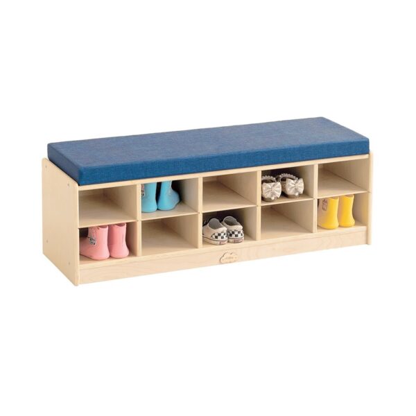 HomeDiscount-Jooyes 10 Cubbies Kids Shoes Storage Bench