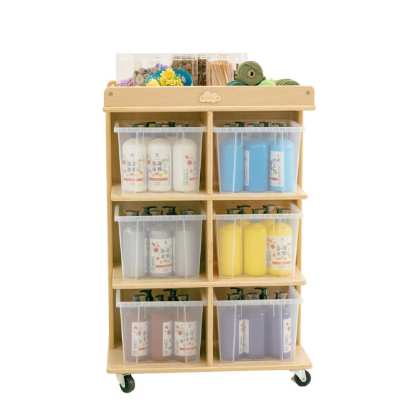 HomeDiscount-Jooyes 6 Tray Storage Cabinet With Castors