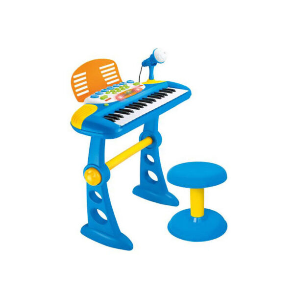 HomeDiscount-Children's Electronic Keyboard with Stand (Blue) Musical Instrument Toy