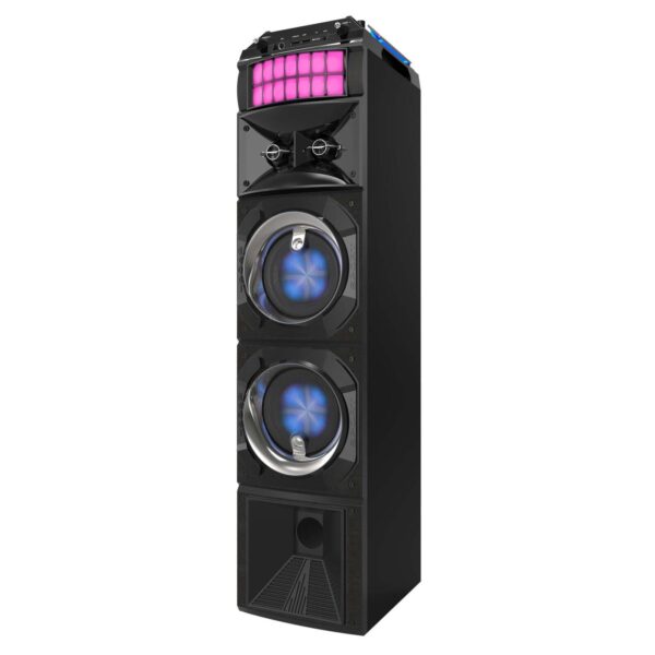 HomeDiscount-LED Stage Lights Portable Wireless Streaming Speaker with 80W RMS