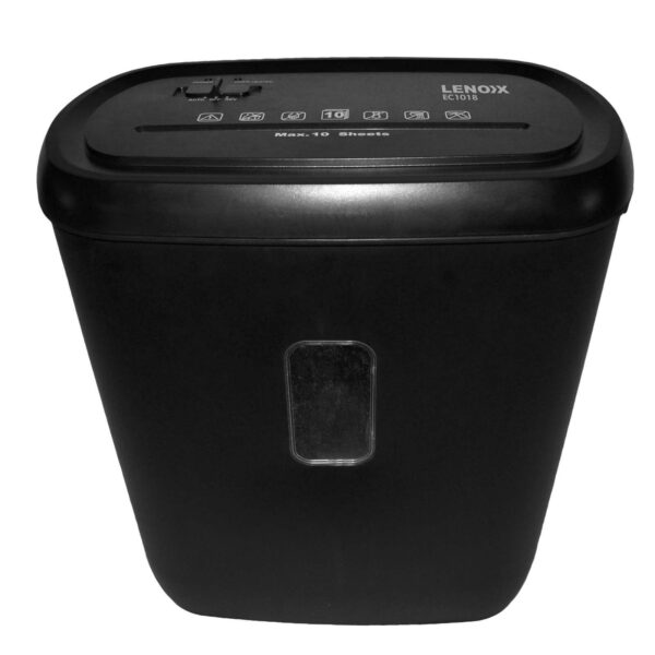 HomeDiscount-10 Sheet Cross Cut Paper Shredder Machine (Black) 21L Capacity