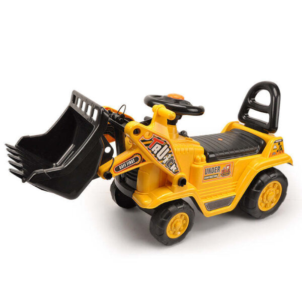 HomeDiscount-Ride-on Children's Digger (Yellow) w/ Interactive Gear Stick & Scoop