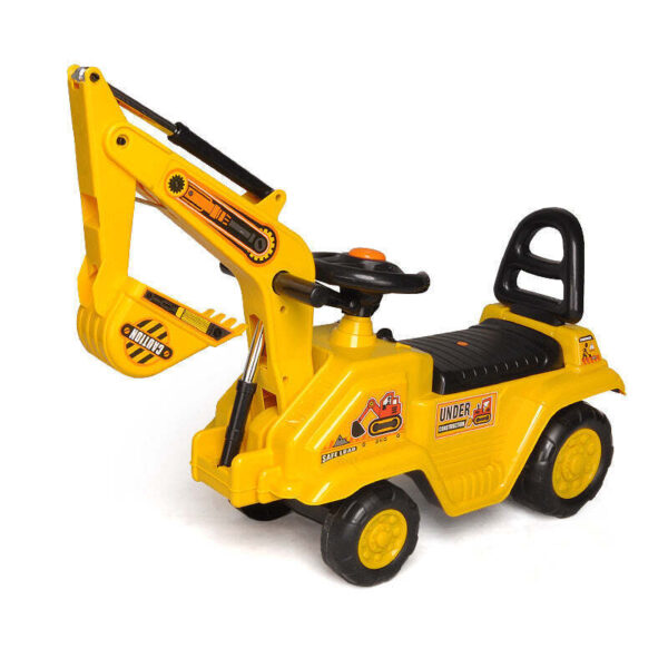 HomeDiscount-Ride-on Children's Excavator (Yellow) w/ Dual Operation Levers to Scoop