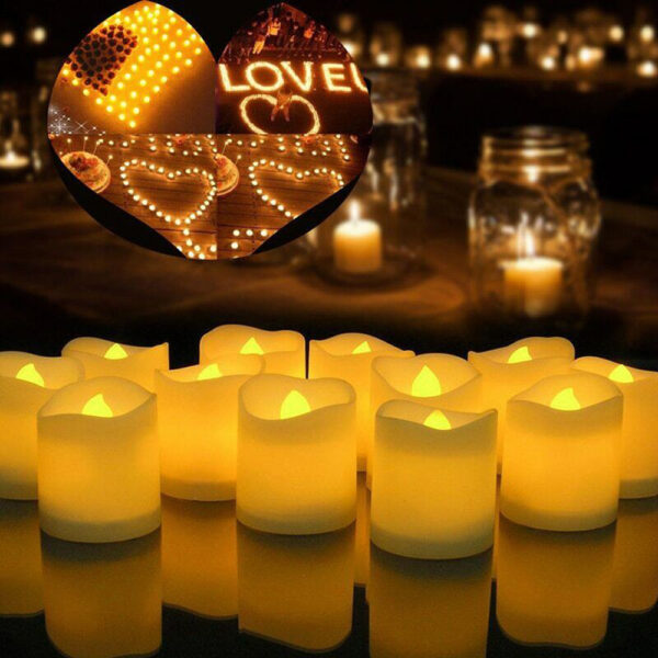 HomeDiscount-24PCS Flameless LED Tea Light Tealight Candle Wedding Decoration